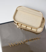 Wowshow Velvet Presentation boxes Jewelry Box, Jewelry Display Showcase Tray Earrings Rings Necklaces Bracelet Organizer Holder Jewelry Storage Box Case for Girls Women